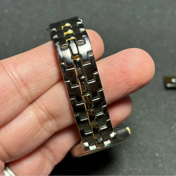 Pierre Cardin Ladies Watch Diamond Accent Quartz Two Tone Watch Working - Picture 4 of 8